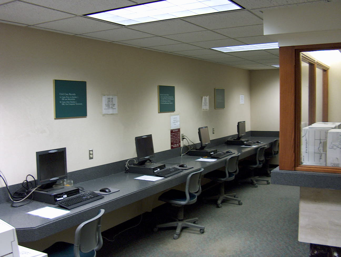 Image of terminals for public use