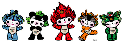 Mascots of the 2008 Beijing Olympic Games