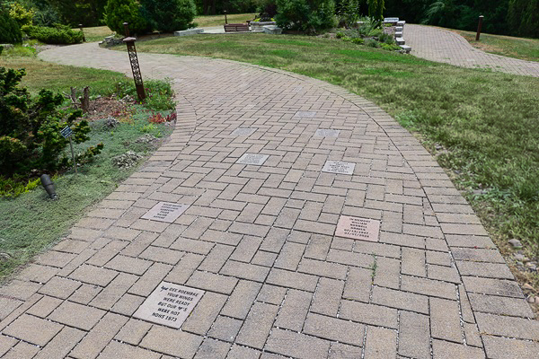 Boerner Botanical Gardens Rotary walk with personalized bricks