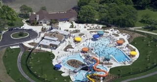 aerial view of Schulz Aquatic park