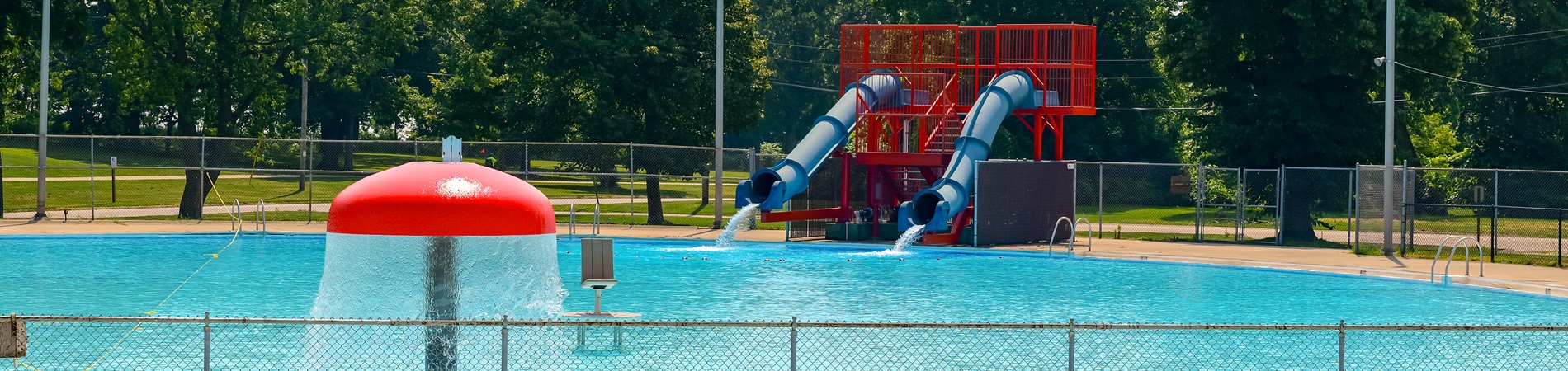Sheridan Pool Slides and Water Umbrella