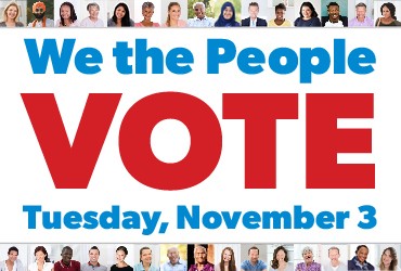We the People vote. Tuesday, November 3