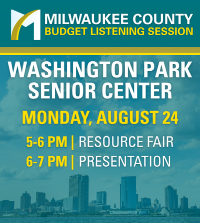 Washington Park Senior Center - Monday Aug 24, 5:00-6:00pm Resource Fair, 6:00-7:00pm Presentation
